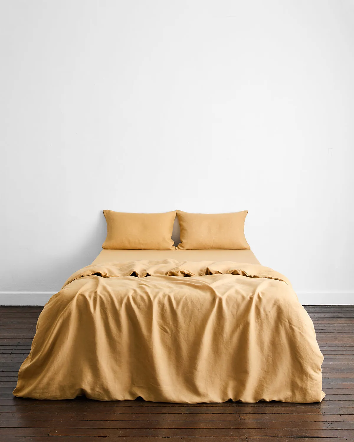 Caramel 100% French Flax Linen Pillowcases (Set of Two)