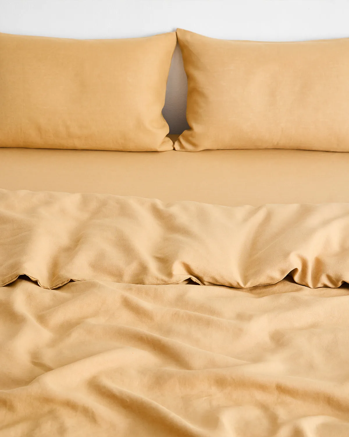 Caramel 100% French Flax Linen Pillowcases (Set of Two)