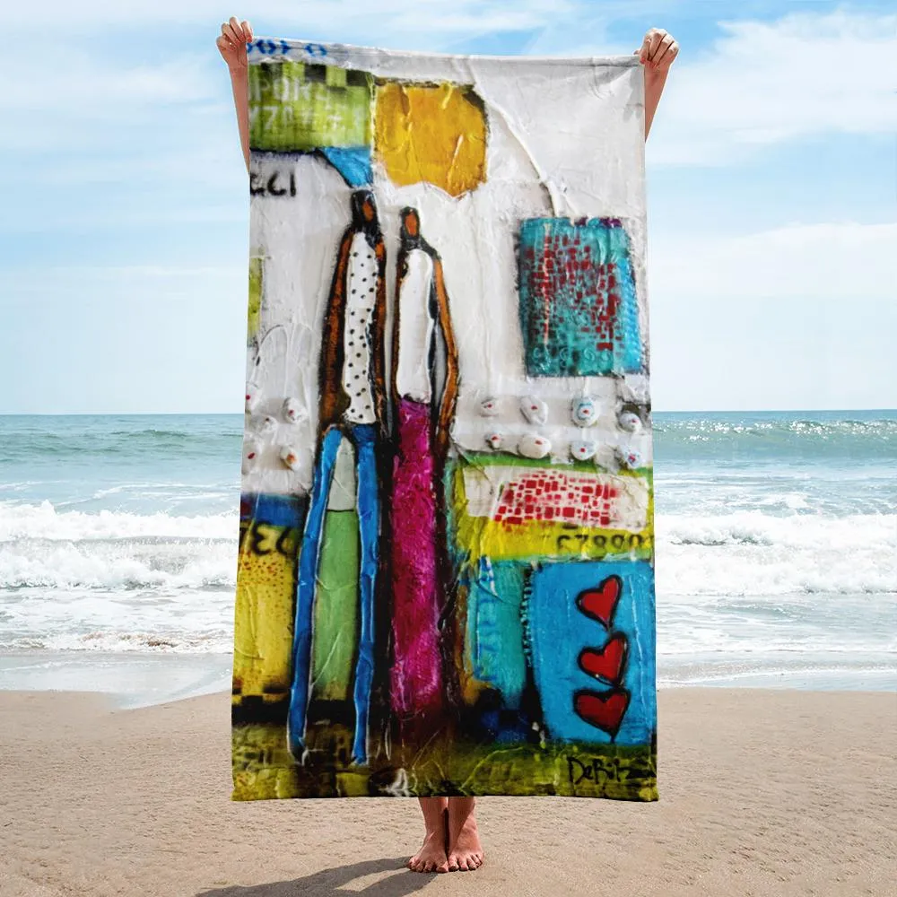 Caribbean Love Beach Towel