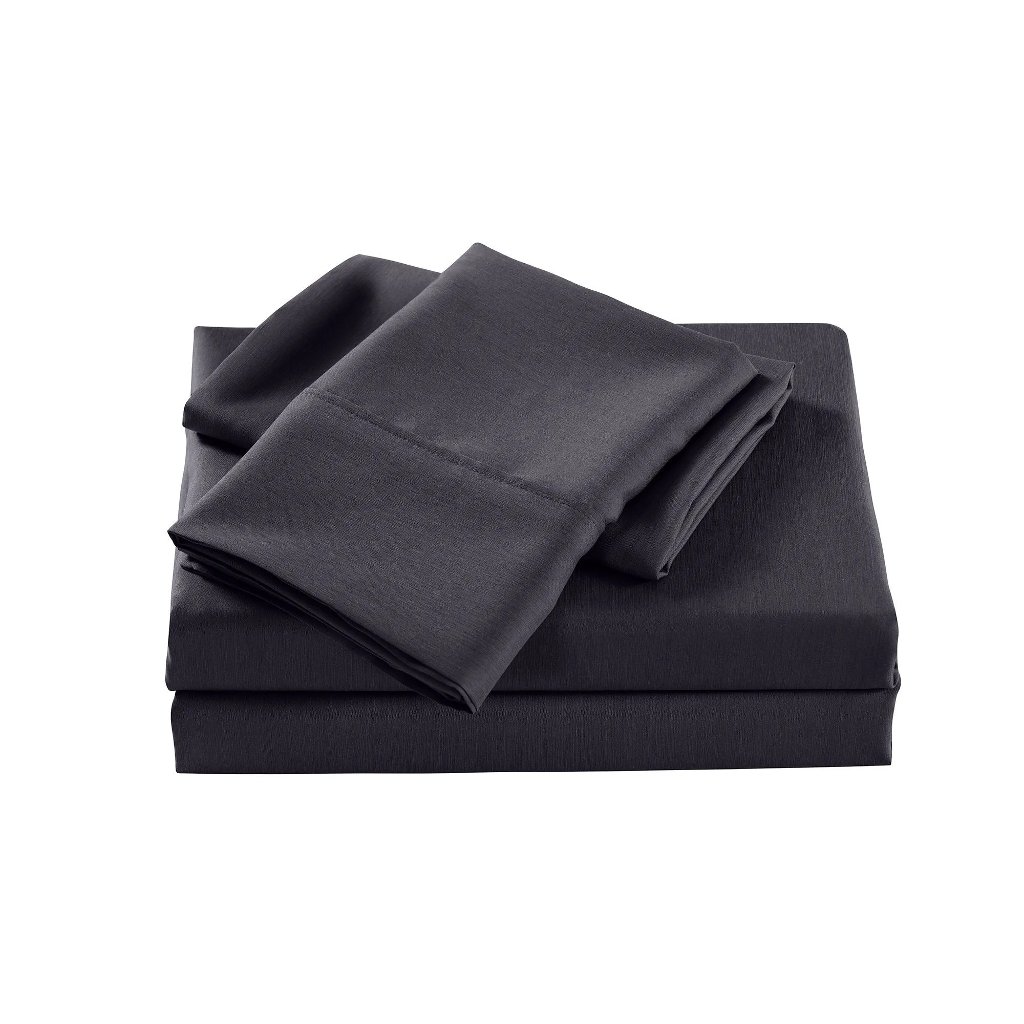 Casa Decor 2000 Thread Count Bamboo Cooling Sheet Set Ultra Soft Bedding Double Charcoal