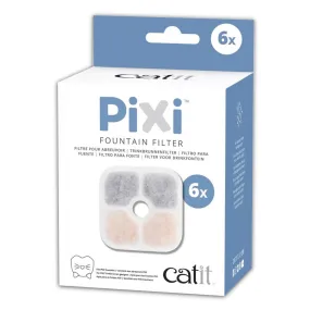 Catit Pixi Cat Drinking Fountain Replacement Filter 6ct