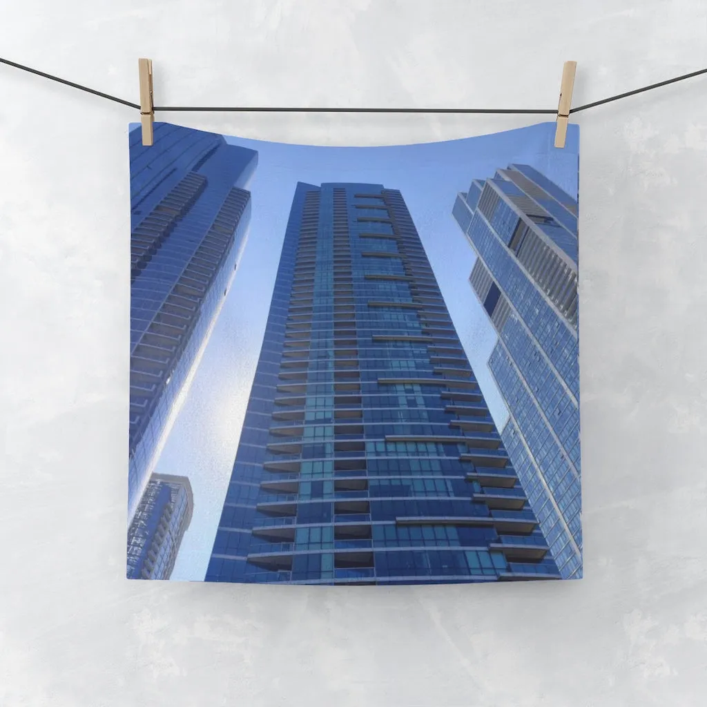 Chicago Skyline Face Towel