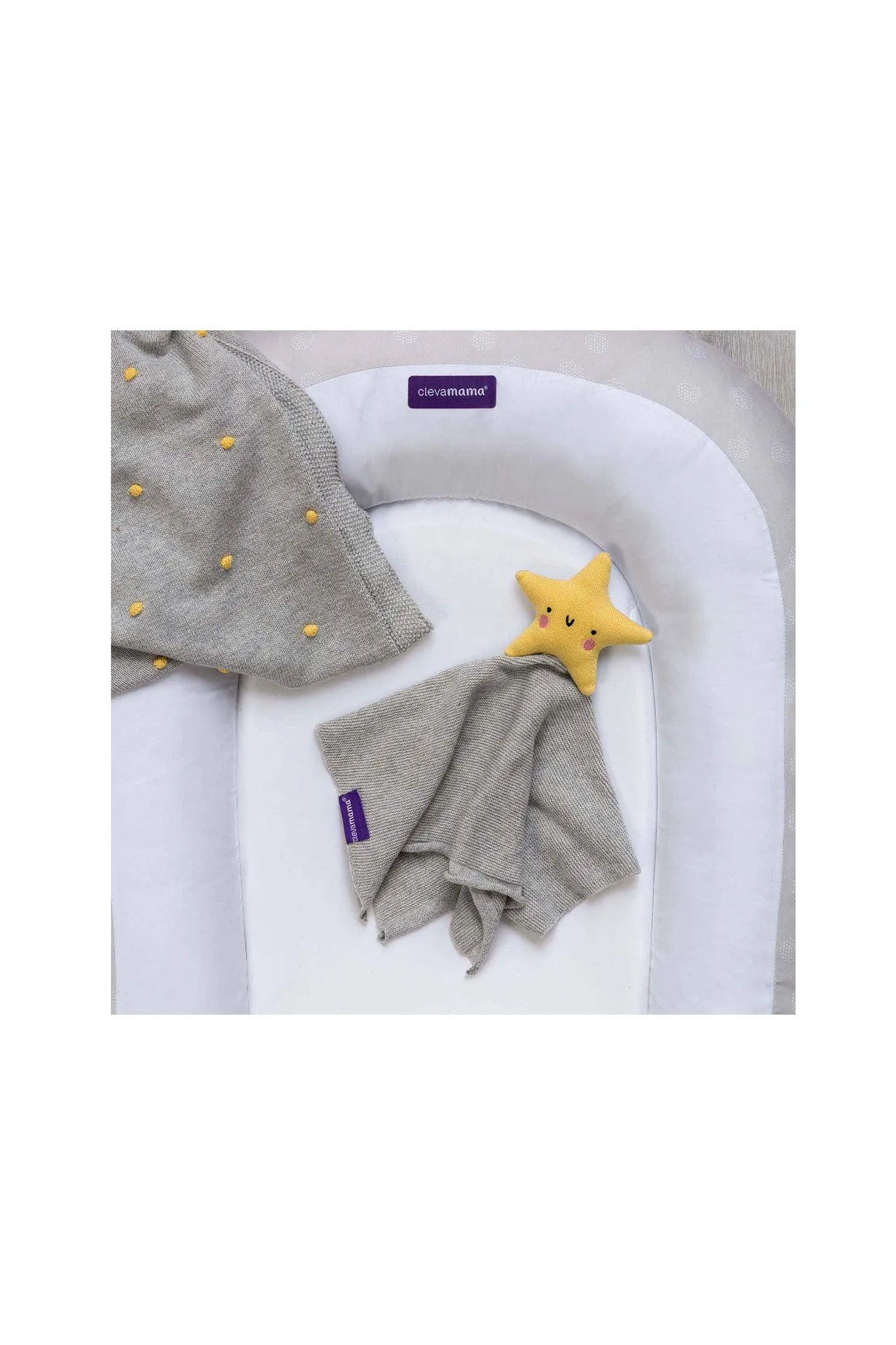 Clevamama Shooting Star Comforter Organic Cotton Knit