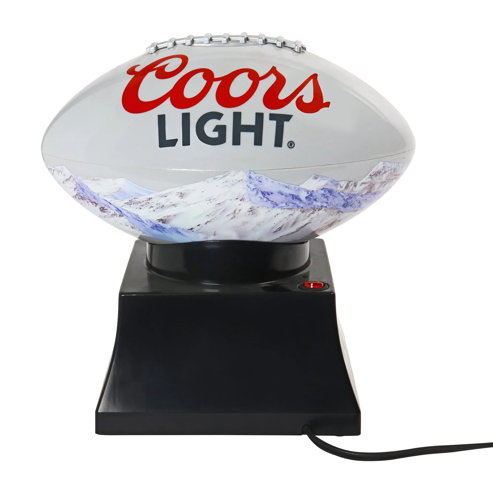 Coors Light Hot Air Popcorn Maker, Football Shaped Air Popper, with Serving Bowl, Kernel Measuring Cup, Butter Melter, Makes Healthy Snacks with No Oil or Microwave, for Movie Nights and Sports Fans