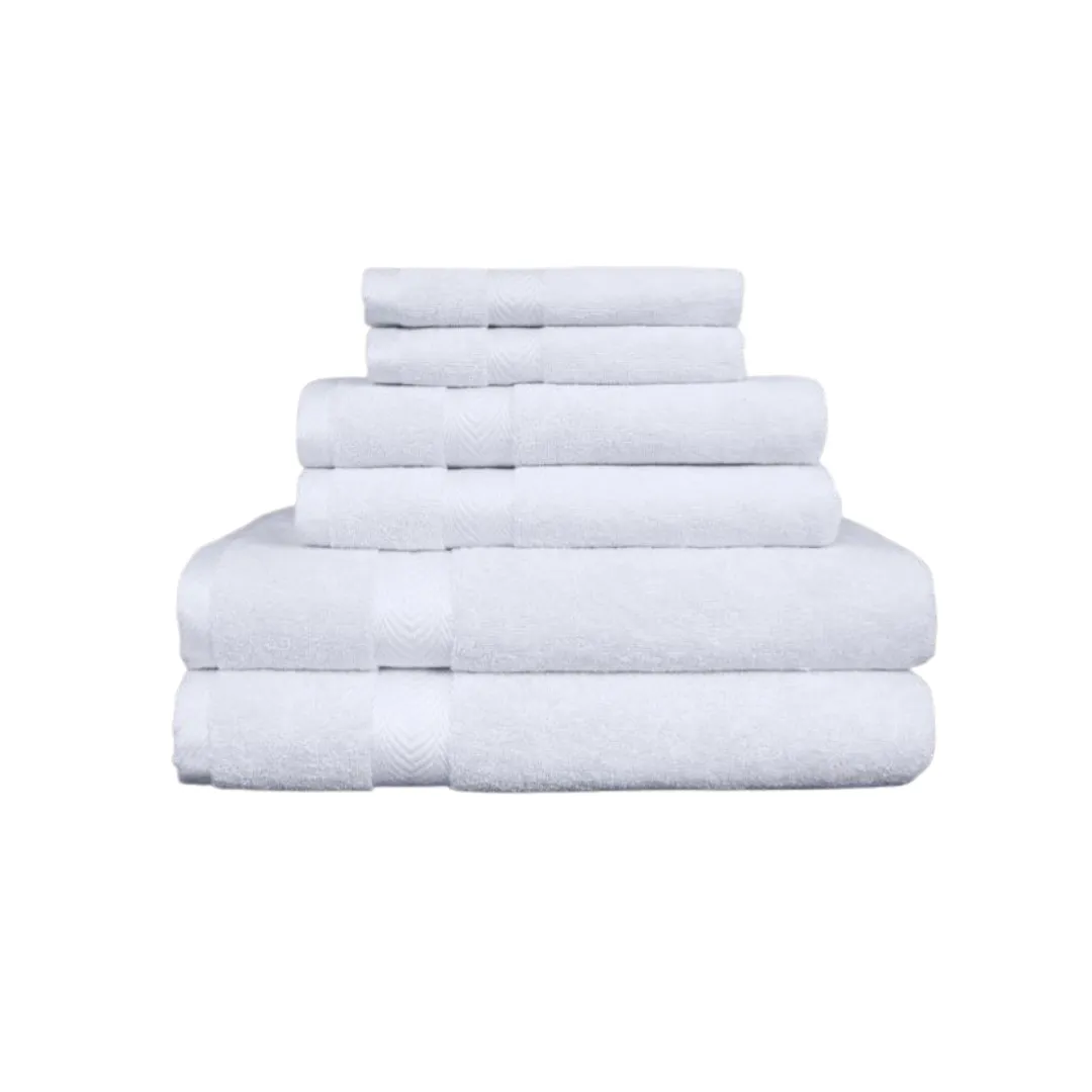 Cotton Bath Towel Set (6 pc)