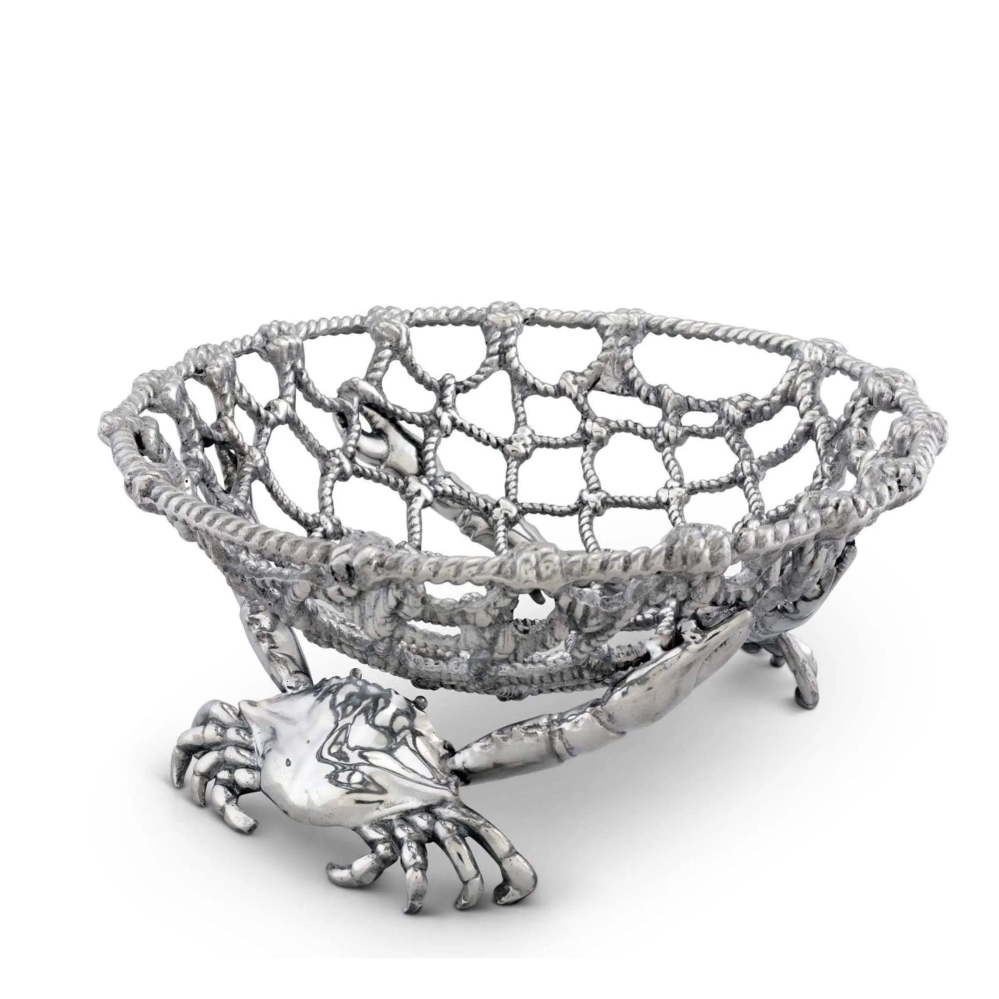 Crab and Net Fruit Basket by Arthur Court Designs