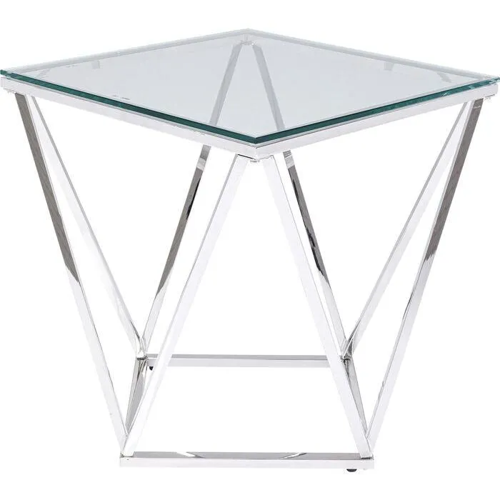 Cristallo Glass Side Table