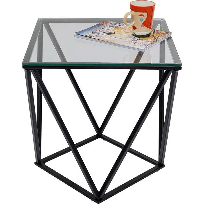 Cristallo Glass Side Table