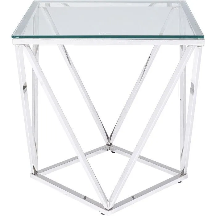 Cristallo Glass Side Table