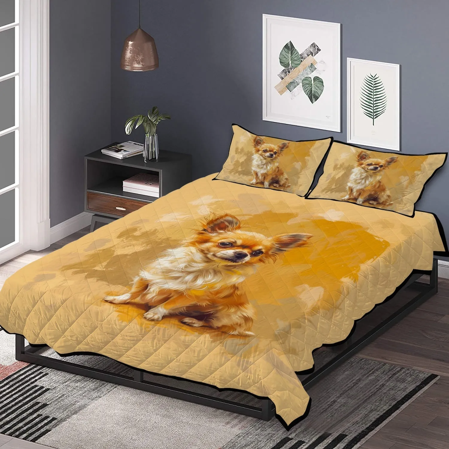 Cute Chihuahua Bed Set