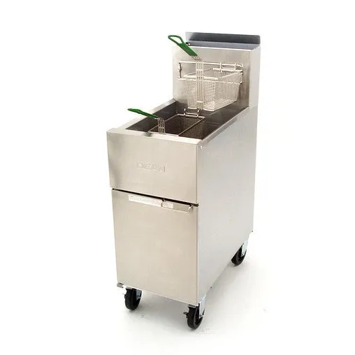 Dean SR-142G Super Runner Floor Fryer, Natural Gas, 35-43 lb. cap.