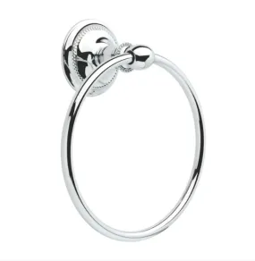 DELTA #ELE46-PC Elegance Polished Chrome Wall Mount Single Towel Ring