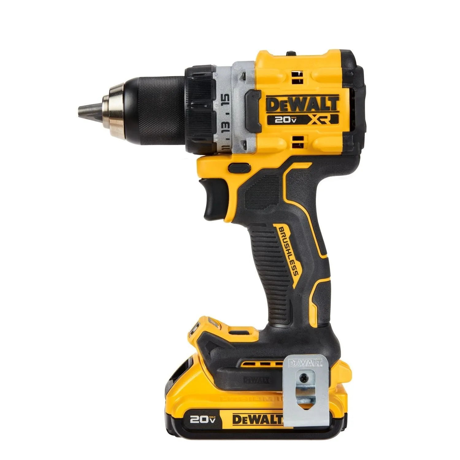 DEWALT DCD800D2 20V MAX* XR® Brushless Cordless 1/2 in. Drill/Driver Kit