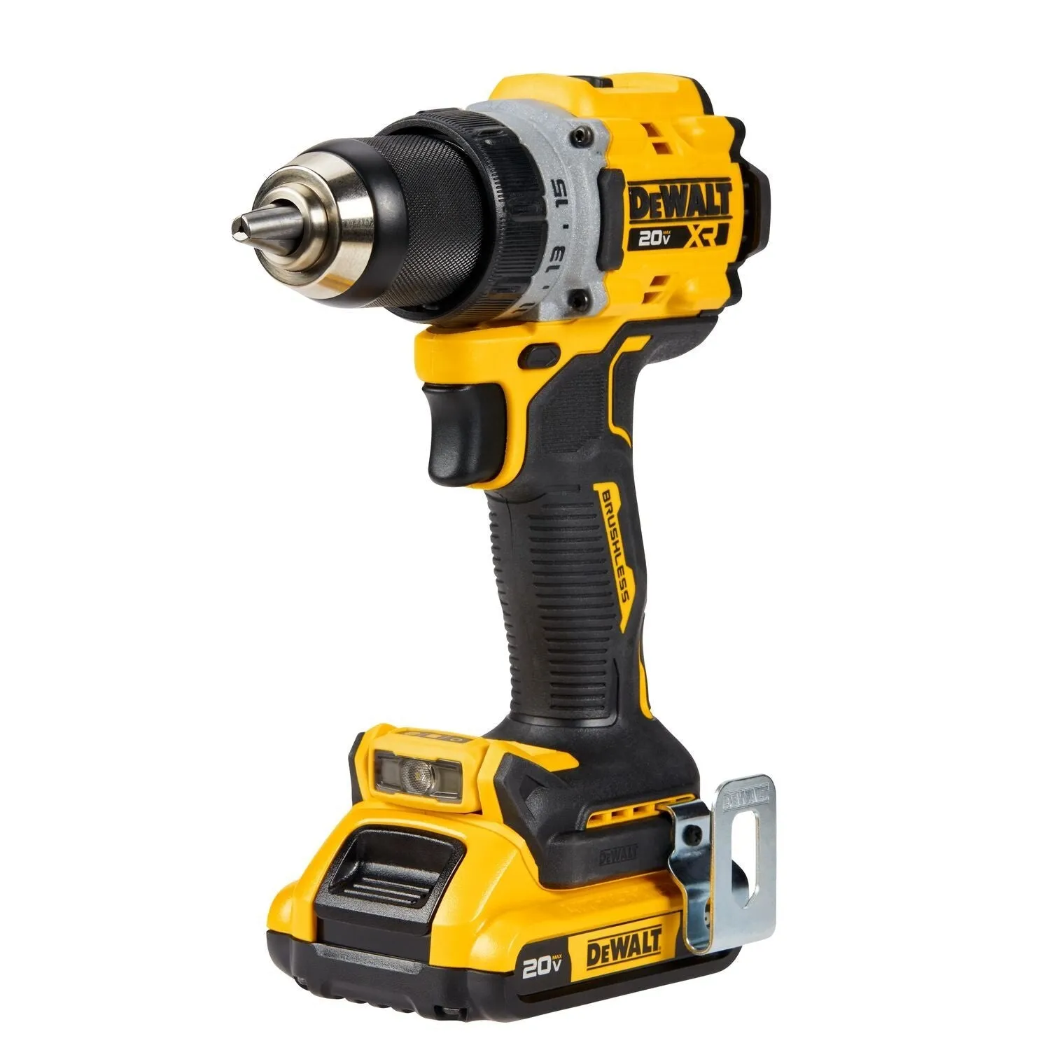 DEWALT DCD800D2 20V MAX* XR® Brushless Cordless 1/2 in. Drill/Driver Kit