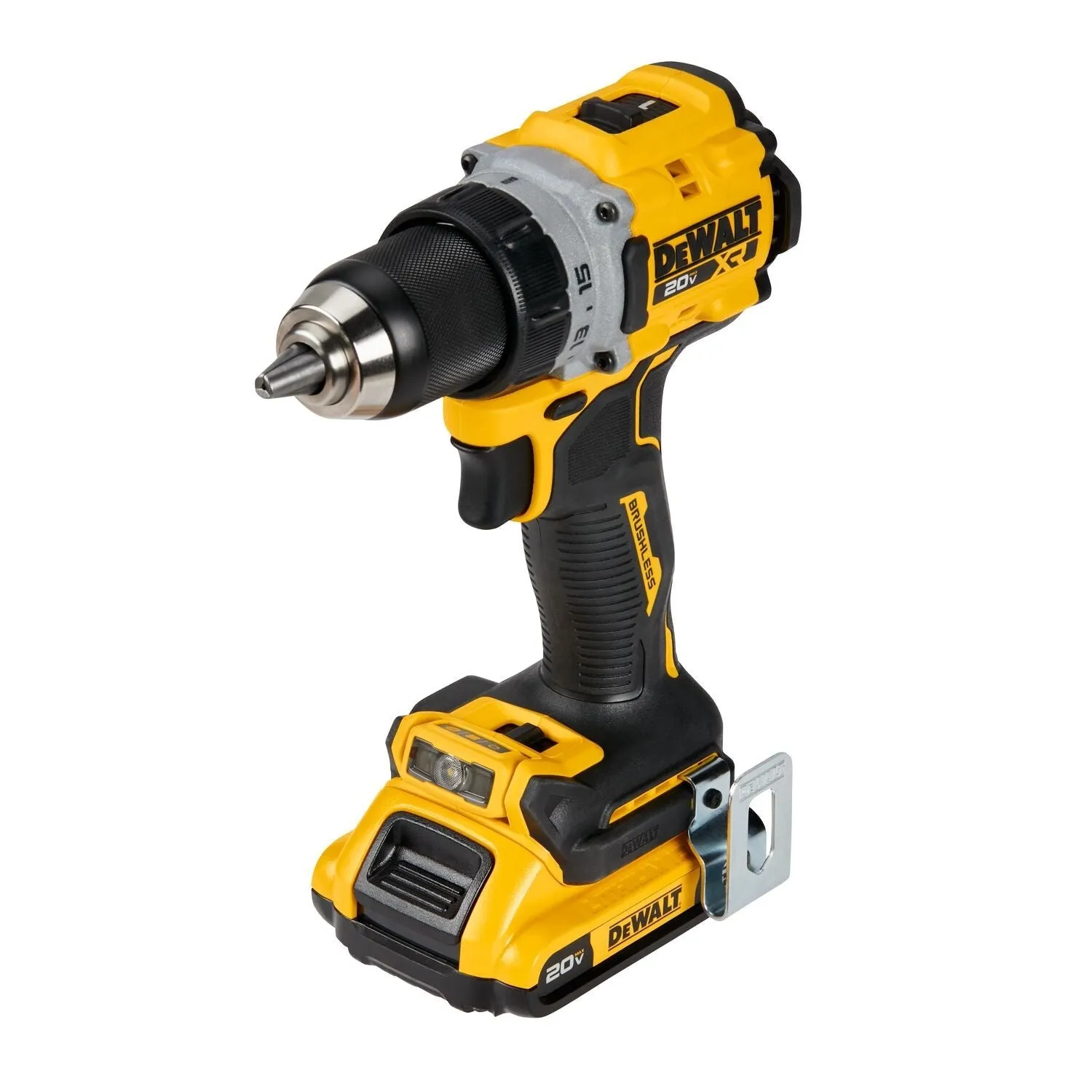 DEWALT DCD800D2 20V MAX* XR® Brushless Cordless 1/2 in. Drill/Driver Kit