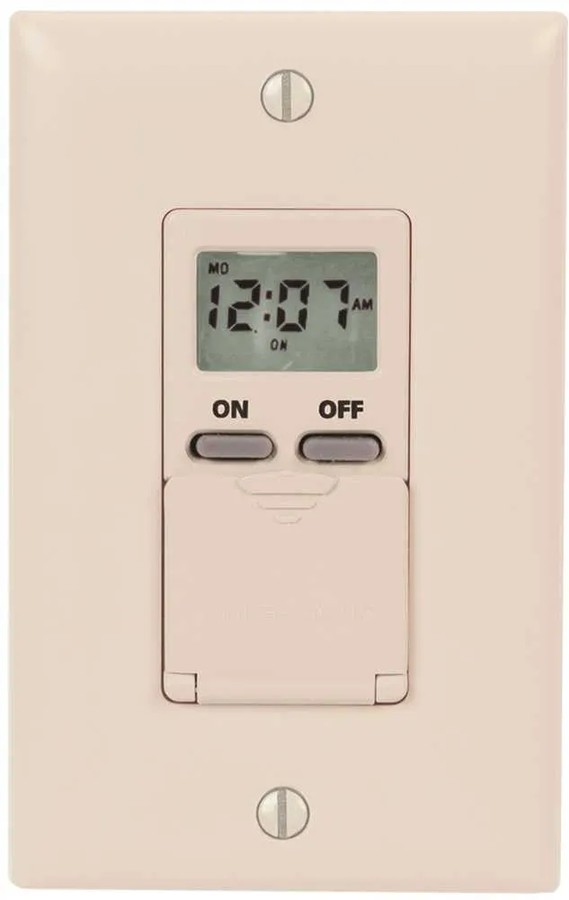 Digital 7 Day Timer 15a 120v Ivory