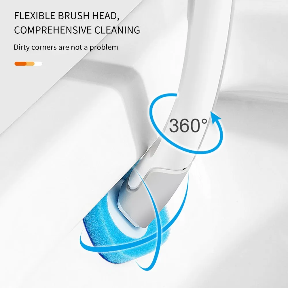 Disposable Long Handle Cleaning Pro Toilet Brush