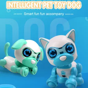 Dog LED Eyes Sound Recording Sing Sleep Cute Toy