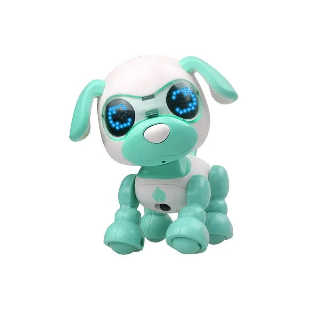 Dog LED Eyes Sound Recording Sing Sleep Cute Toy