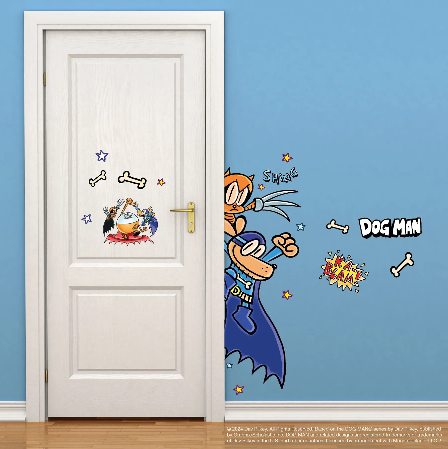 Dog Man Supa Buddies Wall Decals