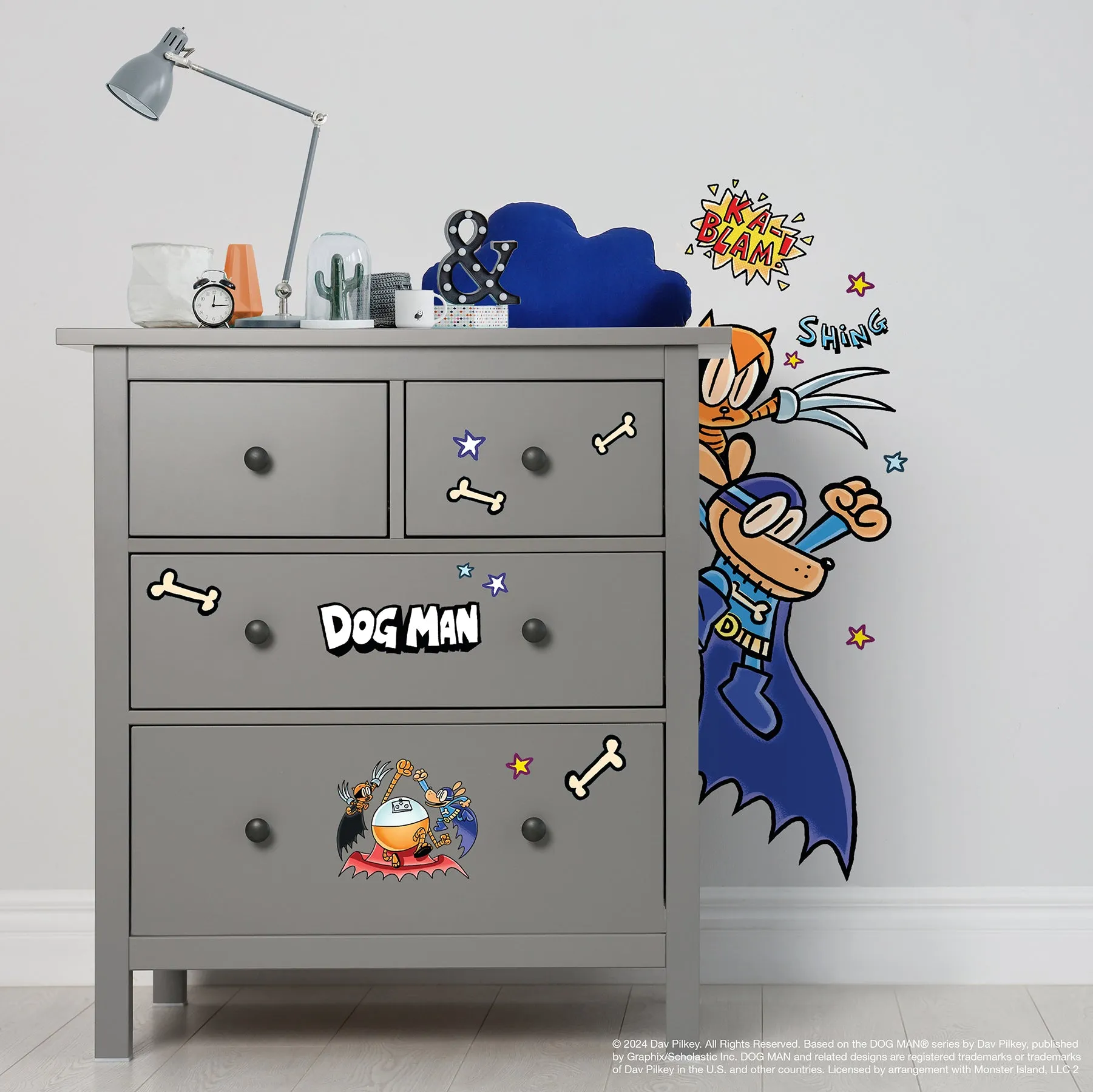 Dog Man Supa Buddies Wall Decals