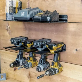 Drill Storage Rack   Shelf  | Garage Wall Mount Tool Organizer