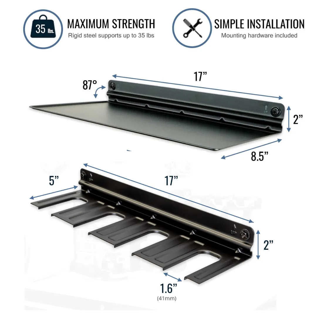 Drill Storage Rack   Shelf  | Garage Wall Mount Tool Organizer