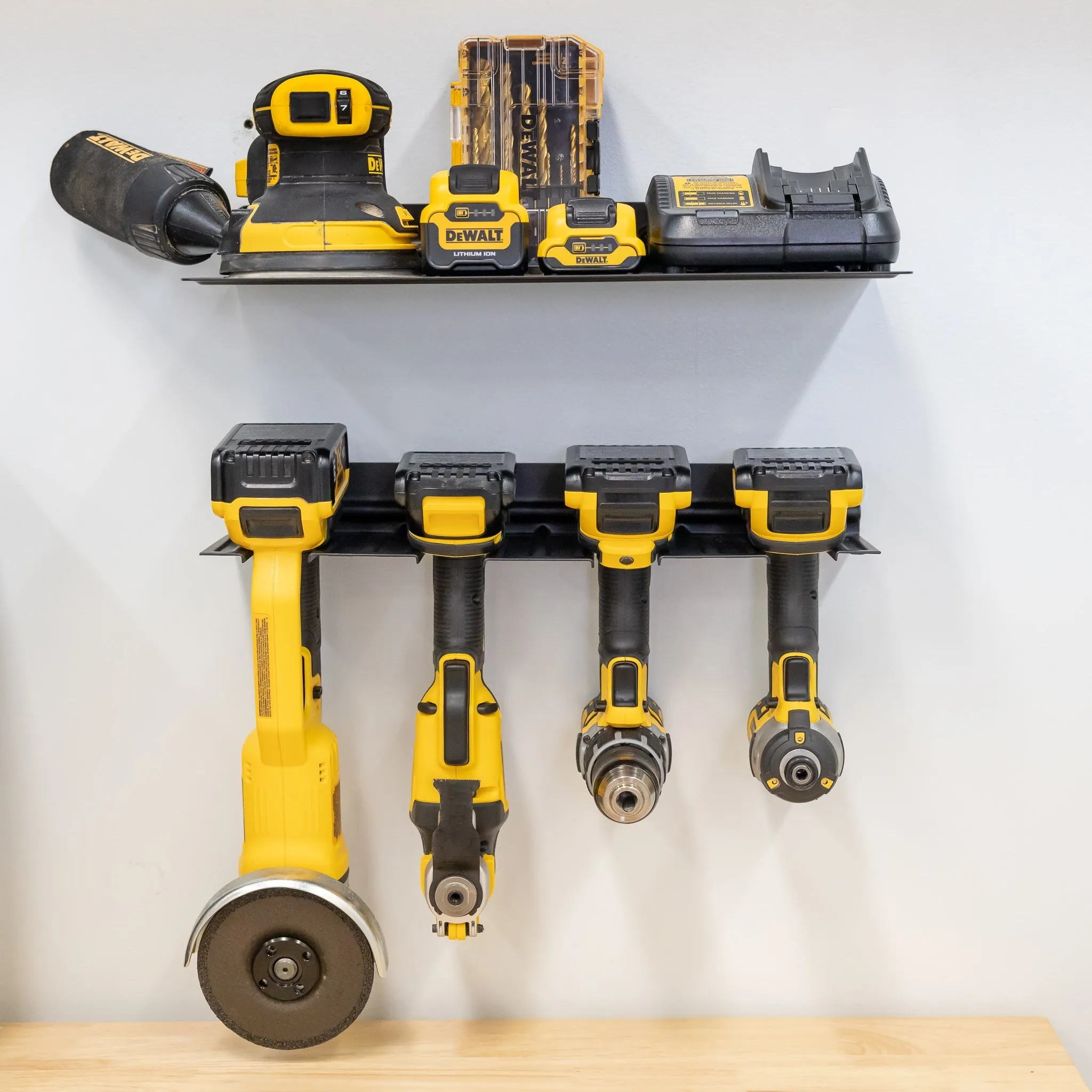 Drill Storage Rack   Shelf  | Garage Wall Mount Tool Organizer