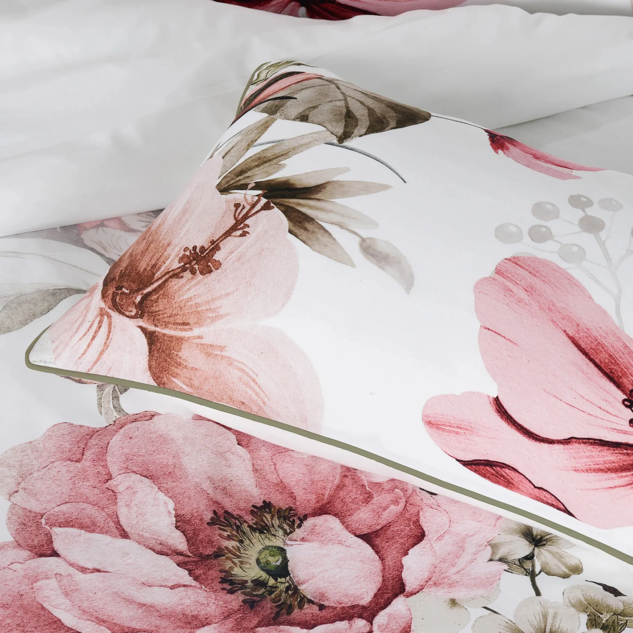 Eliana White Quilt Cover Set by Bianca