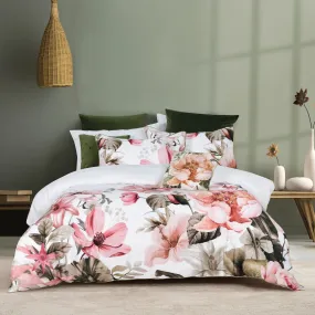 Eliana White Quilt Cover Set by Bianca