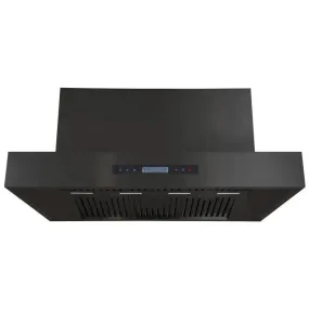 Excelsior 1200mm Wall Mounted BBQ Rangehood - Black Finish