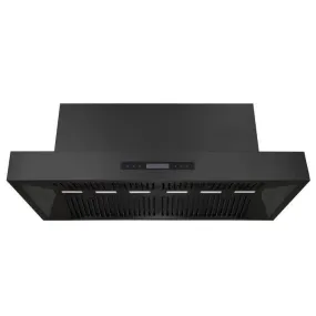 Excelsior 1480mm Wall Mounted BBQ Rangehood - Black Finish