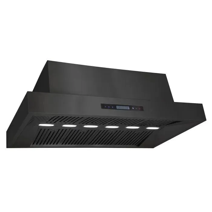 Excelsior 1480mm Wall Mounted BBQ Rangehood - Black Finish