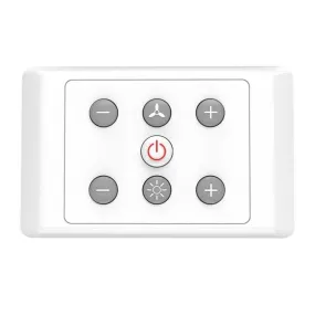 Fan Acc. - DC3/Glacier Push Button Wall Controller (with light models)