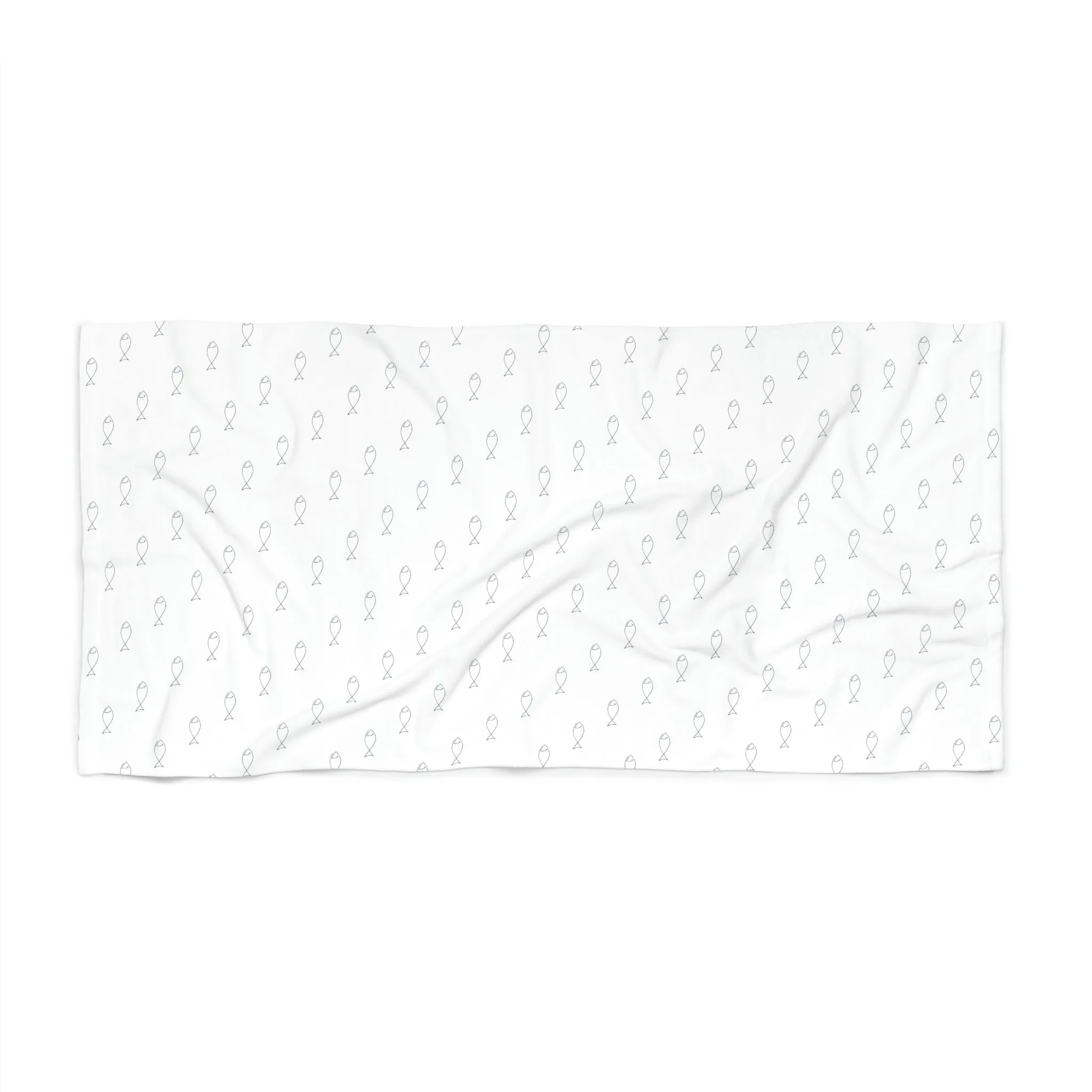 Fish Pattern - Beach Towel