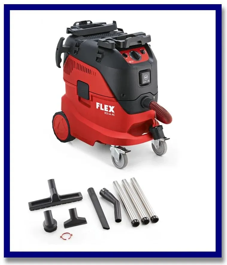 FLEX Safety Vacuum Cleaner Kit. 42Litre. Class M. 1400W. Automatic Filter Cleaning.