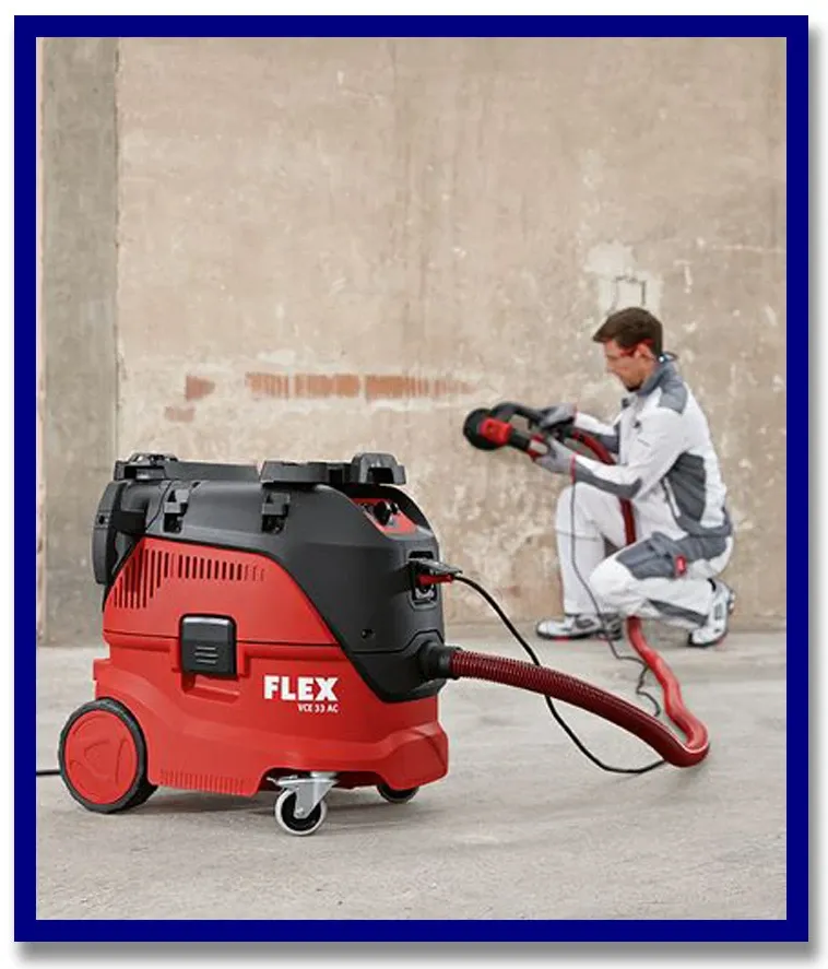 FLEX Safety Vacuum Cleaner Kit. 42Litre. Class M. 1400W. Automatic Filter Cleaning.