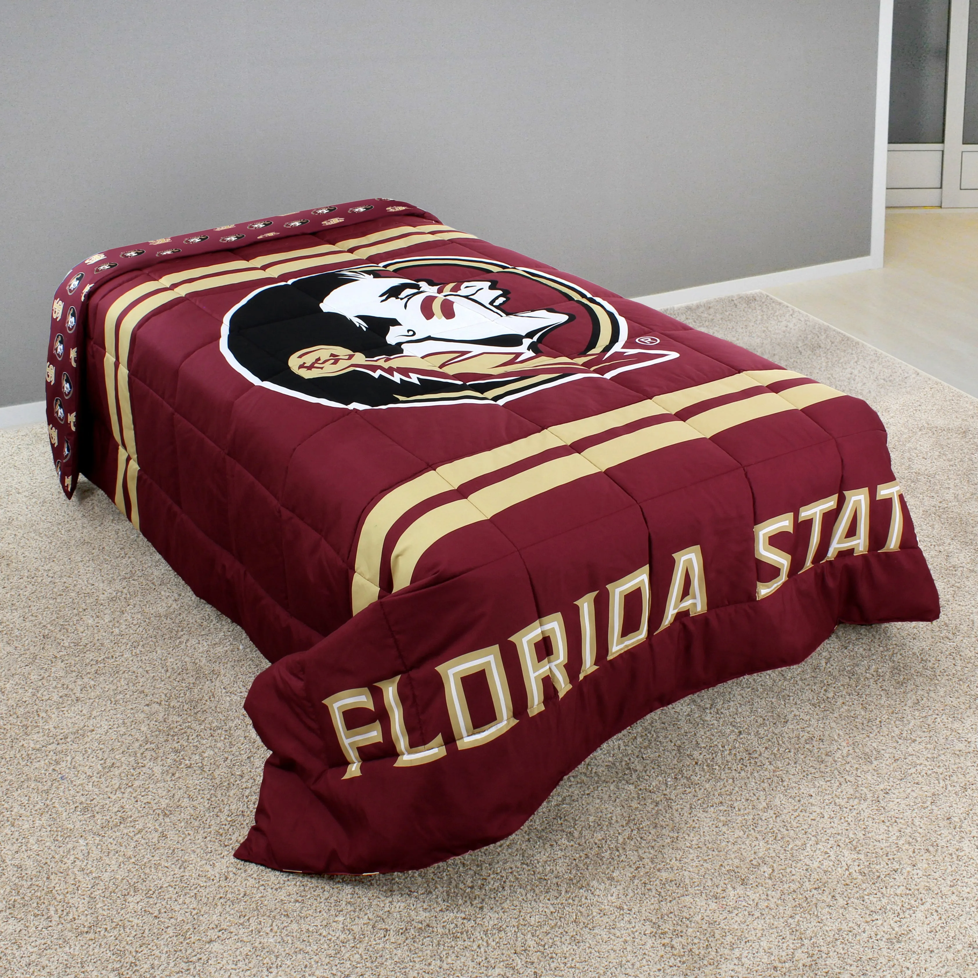 Florida State Seminoles Reversible Big Logo Soft and Colorful Comforter