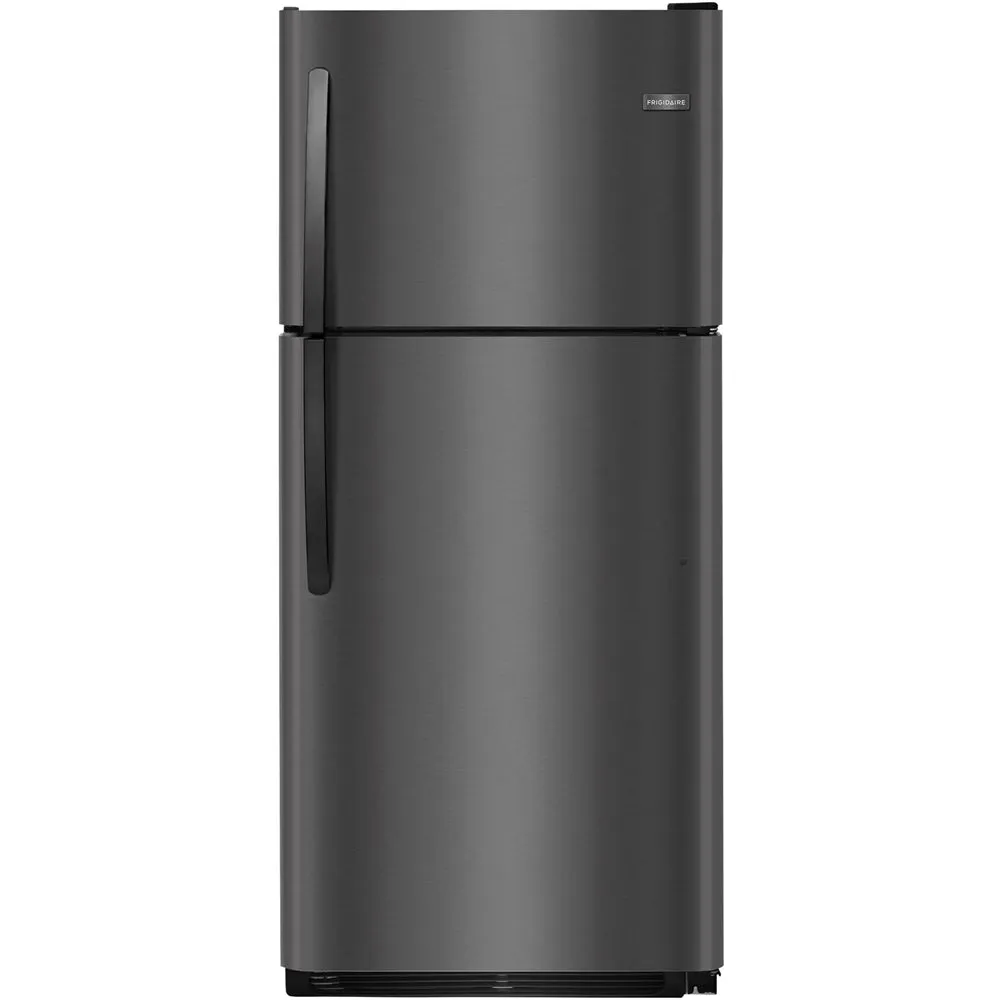 Frigidaire - 20.4 Cu. Ft. Top-Freezer Refrigerator - Black stainless steel