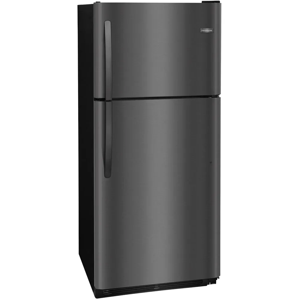 Frigidaire - 20.4 Cu. Ft. Top-Freezer Refrigerator - Black stainless steel