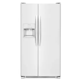 Frigidaire - 22 cu ft Side by Side Refrigerator with Ice Maker - White