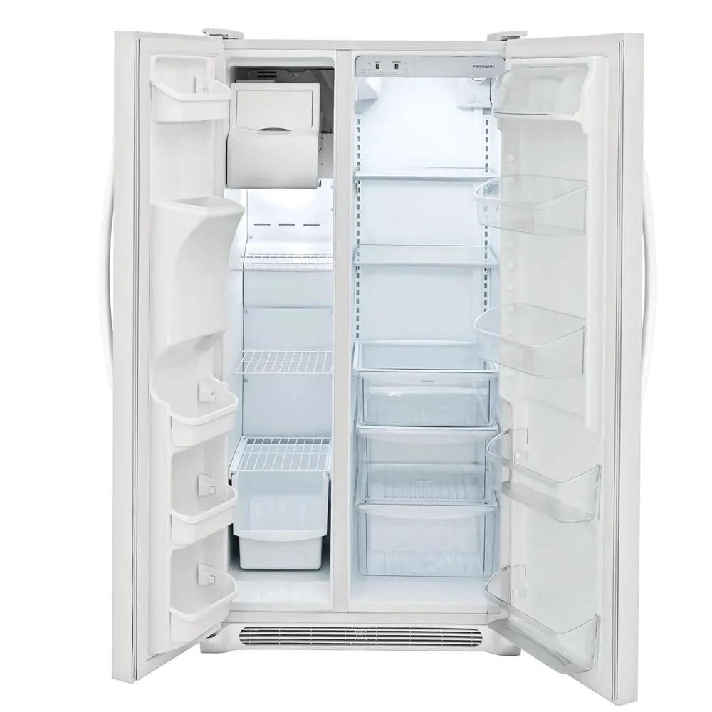 Frigidaire - 25.5 cu ft Side by Side Refrigerator with Ice Maker - White