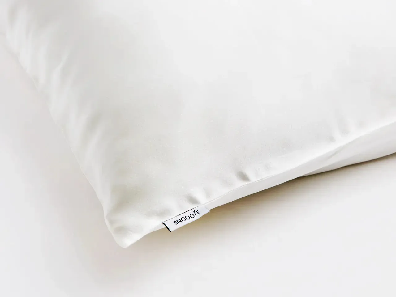 Full Size Silk Pillowcase, Cream