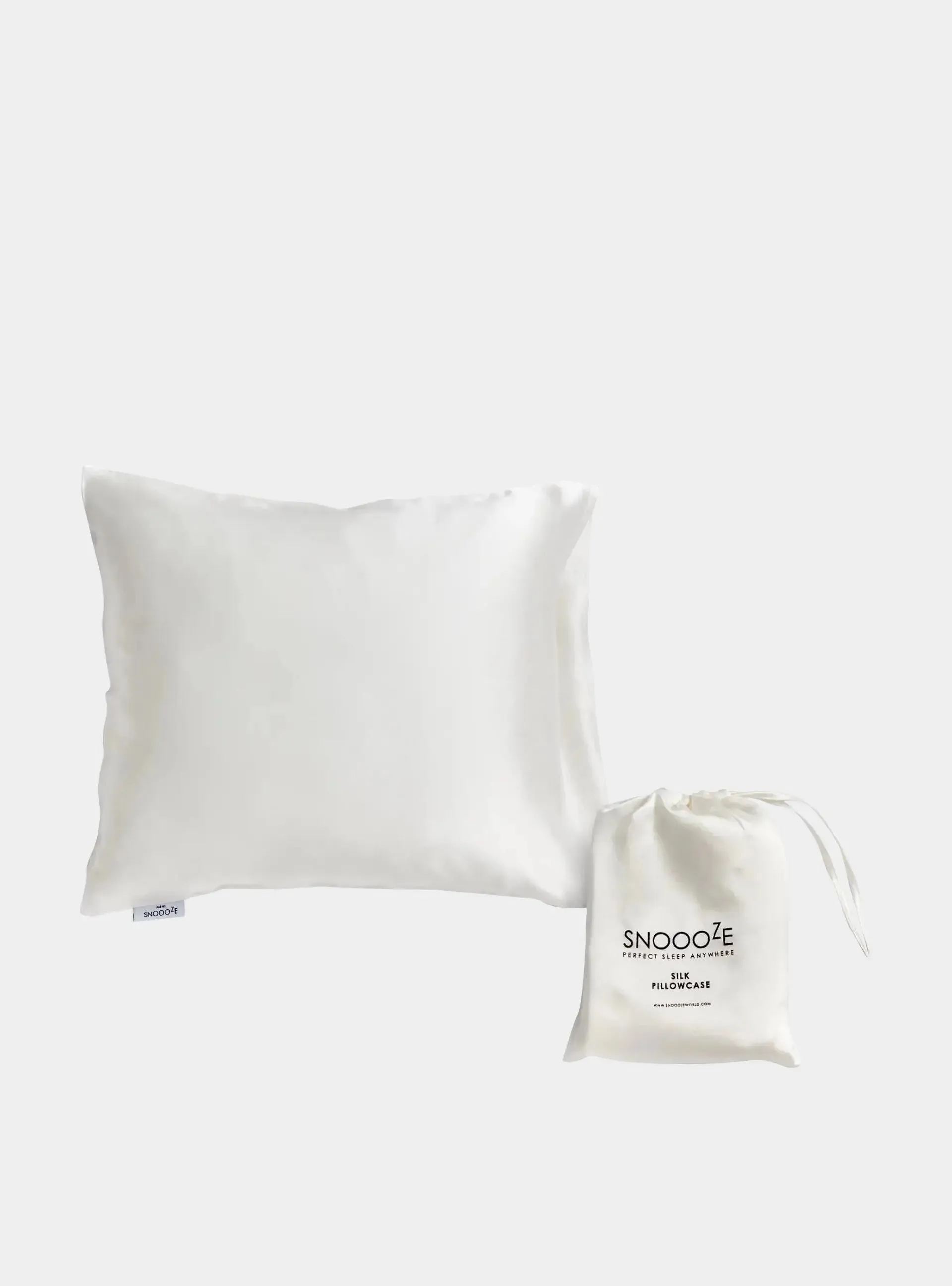 Full Size Silk Pillowcase, Cream