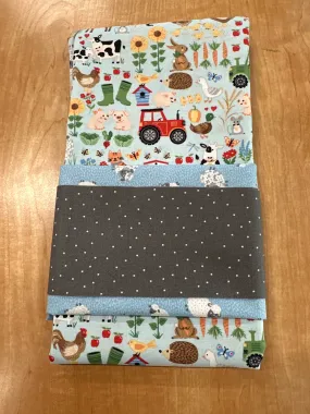 Fun On The Farm Pillowcase -Blue