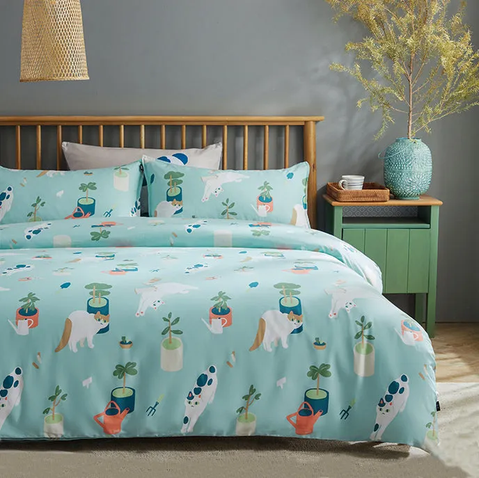 Gardener Meow Bedding Set