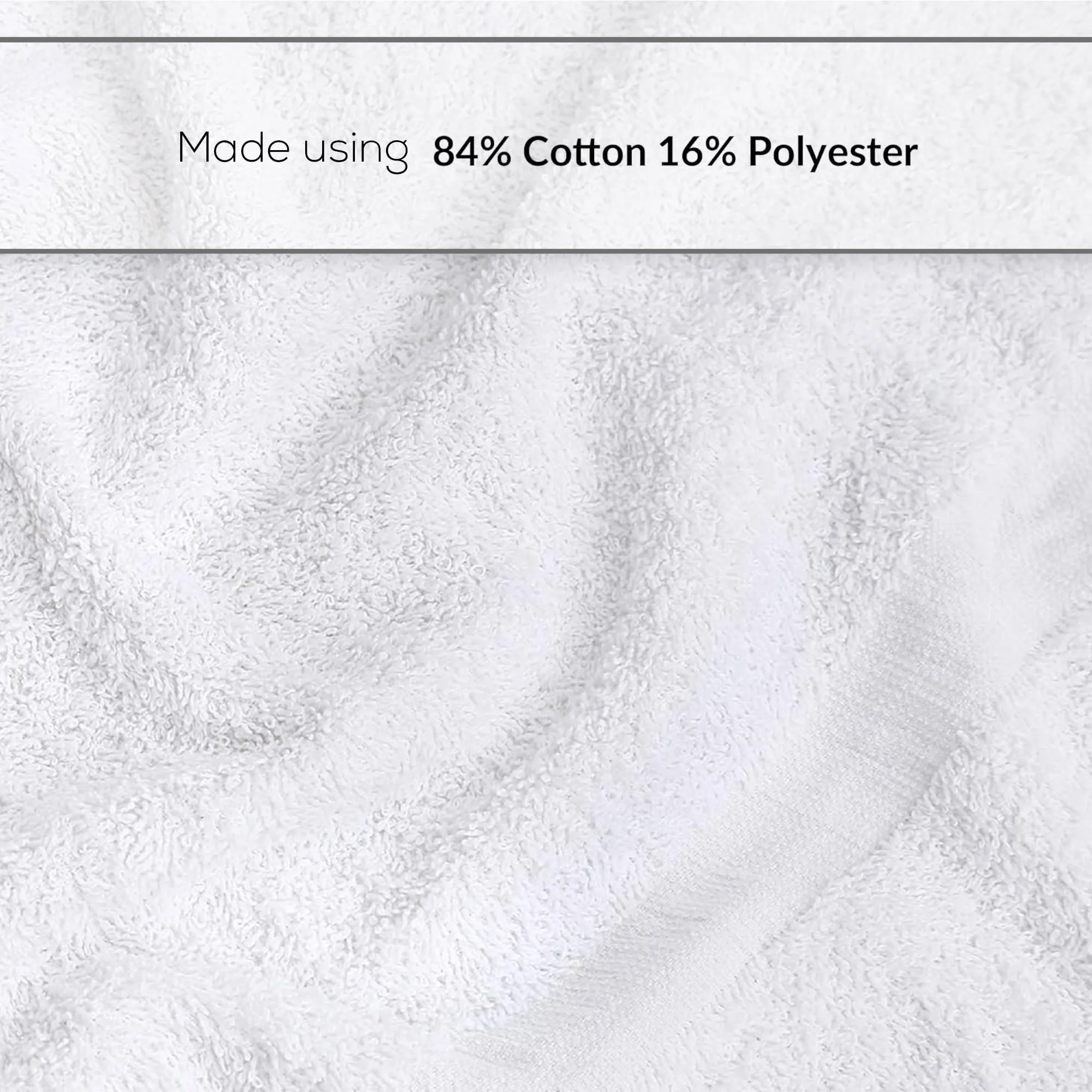 GOLD TEXTILES 12 White Economy Bath Towels Bulk (24x48 Inch) Cotton Blend for Softness-Commercial Grade Easy Care