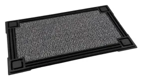 Grassworx Clean Machine Series 10374051 Door Mat, 30 in L, 18 in W, Rectangular, Capitol Pattern, Cinder :EA: QUANTITY: 1