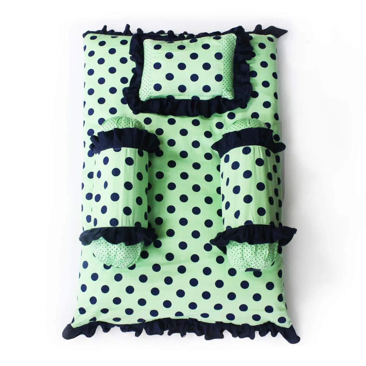 Green Polka - Kradyl Kroft 4 Pc Bedding Set