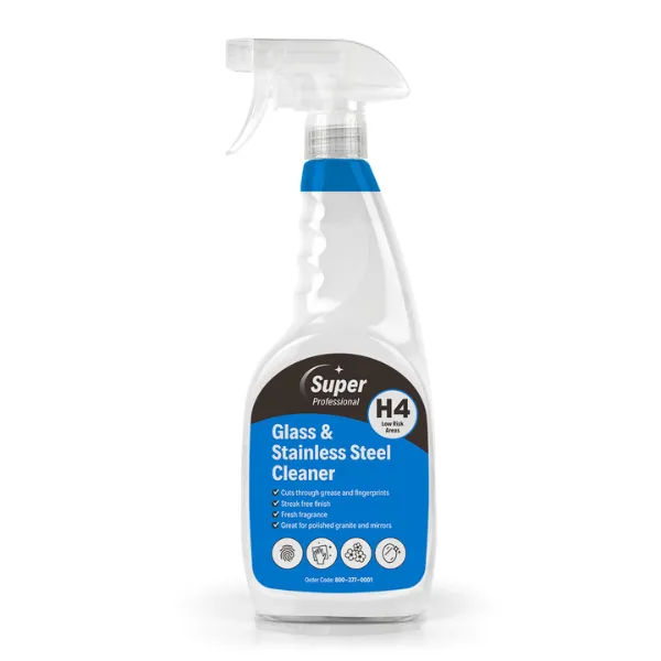 H4 Glass & Stainless Steel Cleaner (750ml)